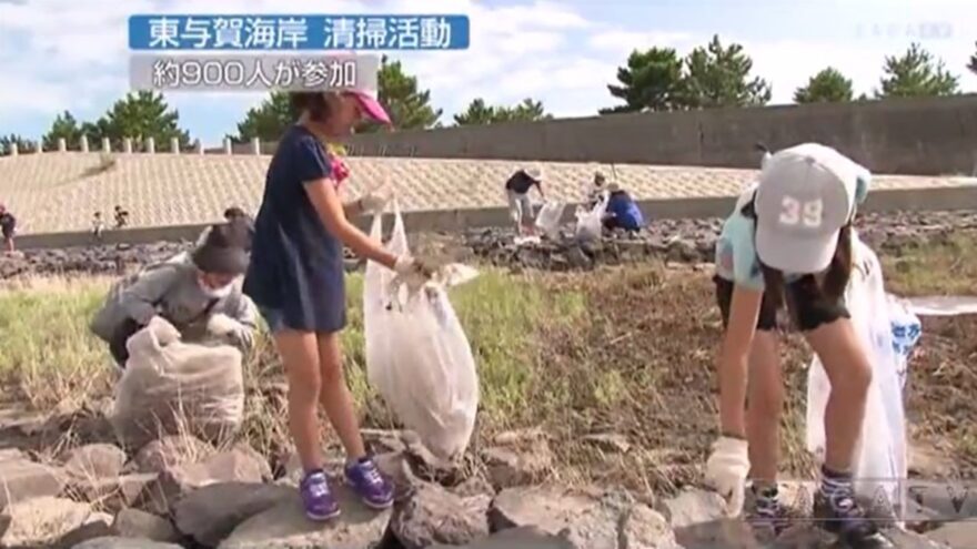 東与賀海岸　清掃活動